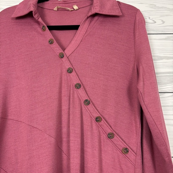 Soft Surroundings Tamara Tunic Dusty Pink Rose Size Medium - Picture 3 of 8